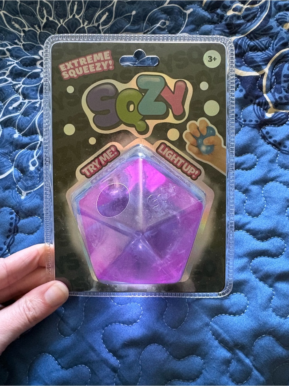 Sunny Days Sqzy Light-Up Extreme Squeezy Stress Toy - Purple